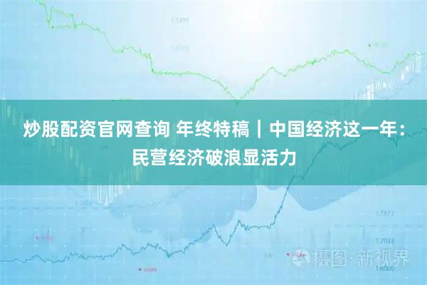 炒股配资官网查询 年终特稿|中国经济这一年:民营经济破浪显活力
