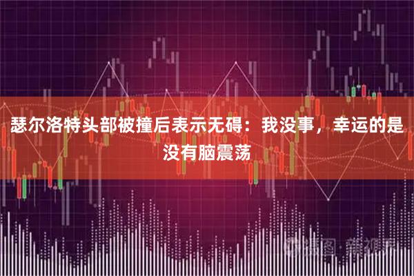 瑟尔洛特头部被撞后表示无碍：我没事，幸运的是没有脑震荡