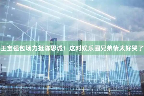 王宝强包场力挺陈思诚！这对娱乐圈兄弟情太好哭了